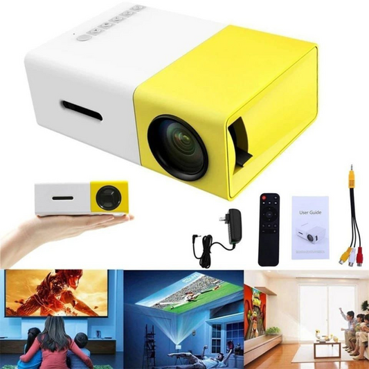 MINI PROYECTOR AMARILLO YG300 PORTATIL - Últimas unidades con un 40% OFF