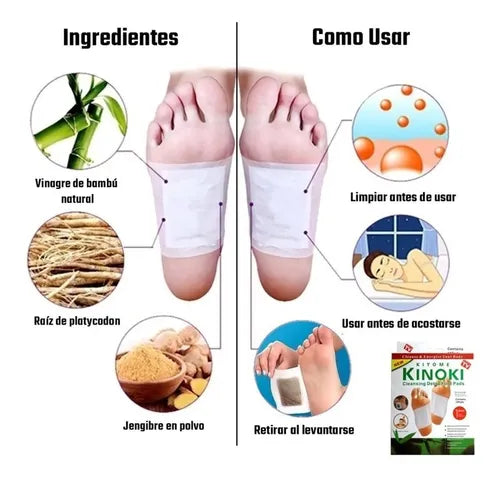 SUPER OFERTA - PARCHES DETOX "KINOKI" - PAGA 1 Y LLEVE 3!